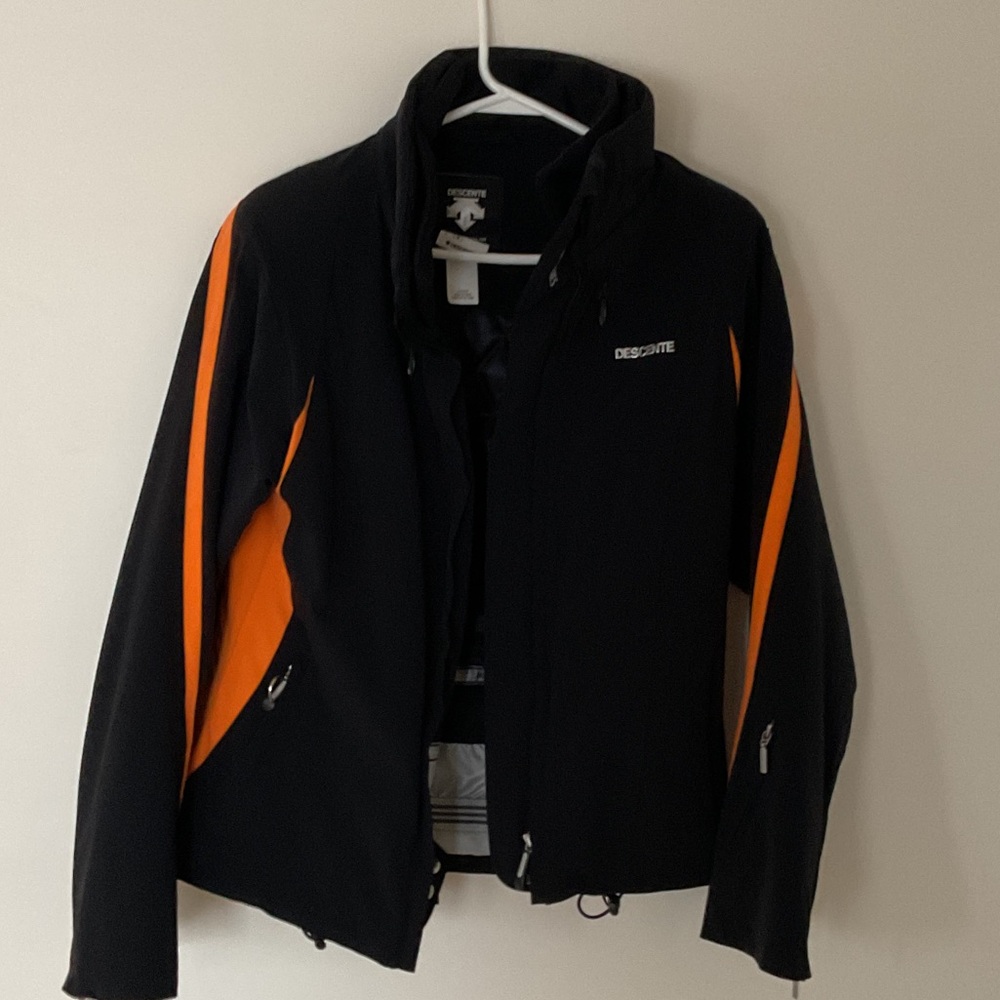 Descente Black and Orange Ski Jacket